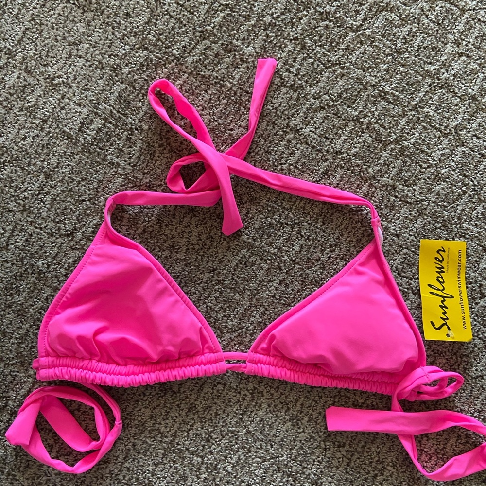 Bikini Hot Pink Sunflower Swimwear D Cup and XL